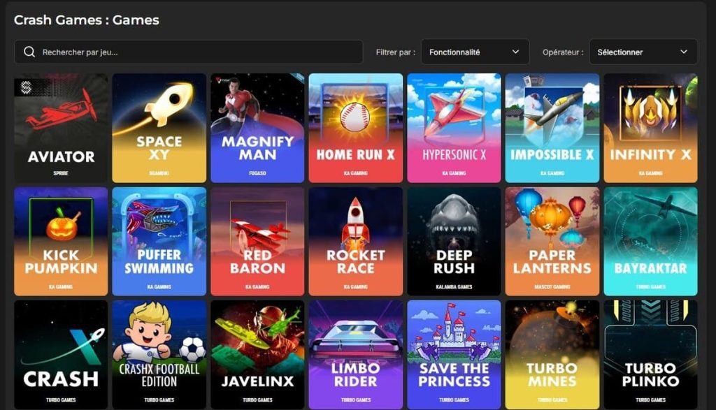 Panda Casino jeux